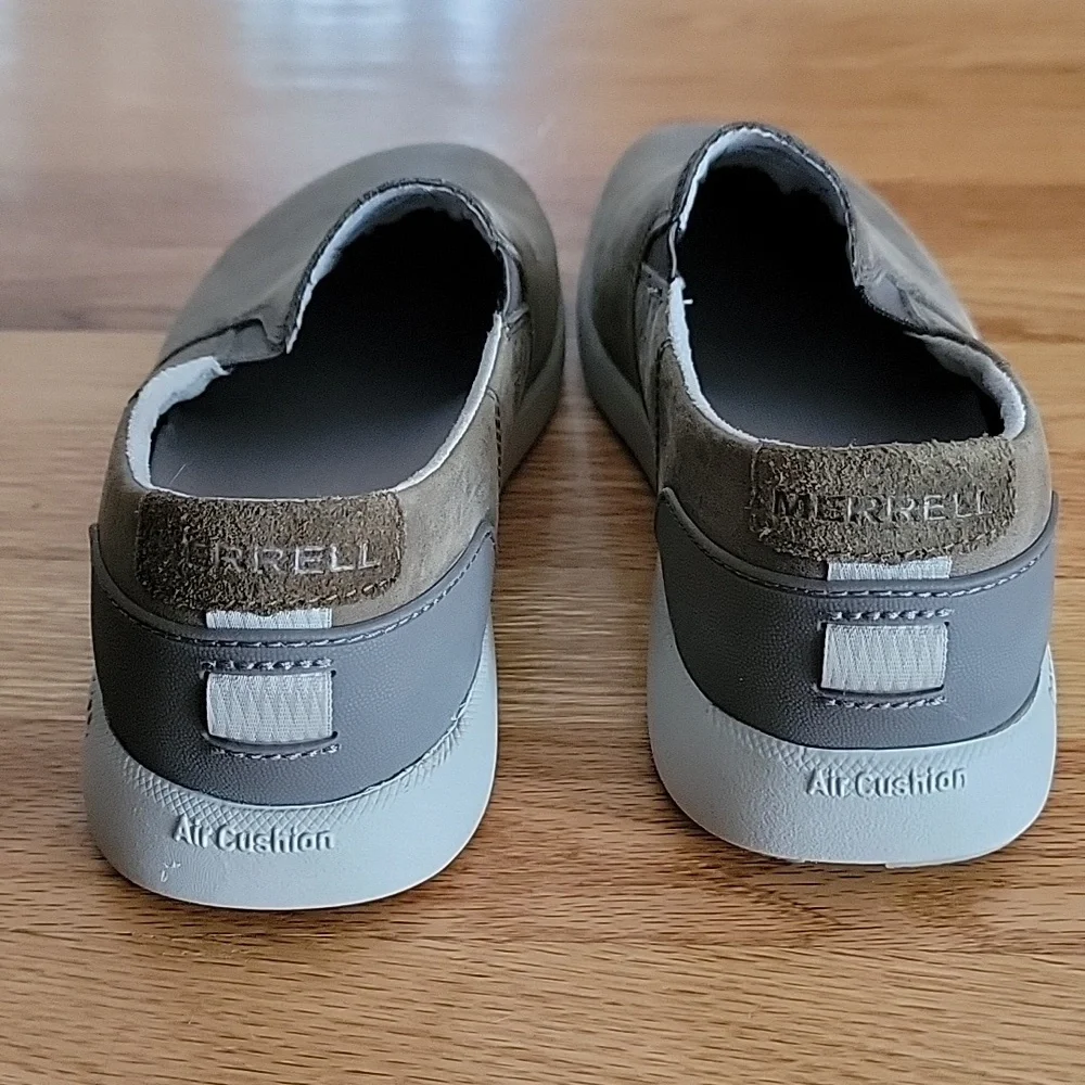 Merrell Cloudy Brown Leather Slides